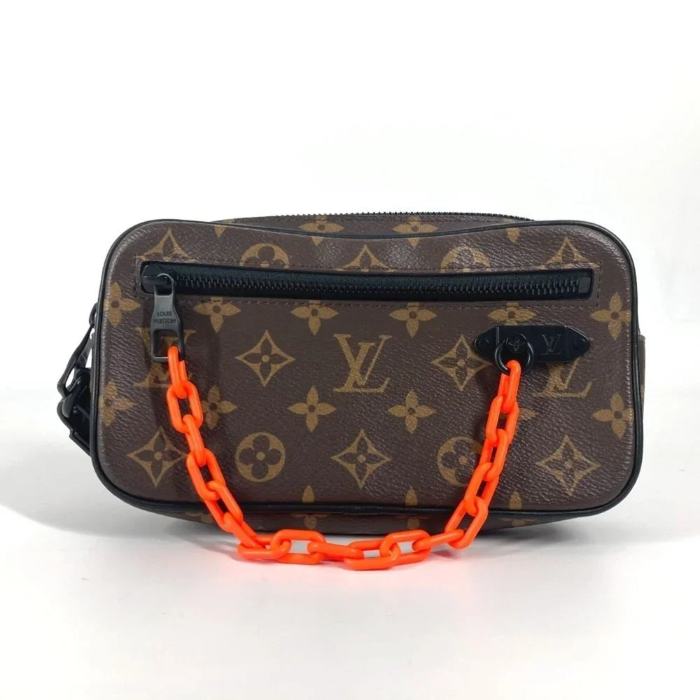 LOUIS VUITTON Black Monogram Canvas Pochette Pouch